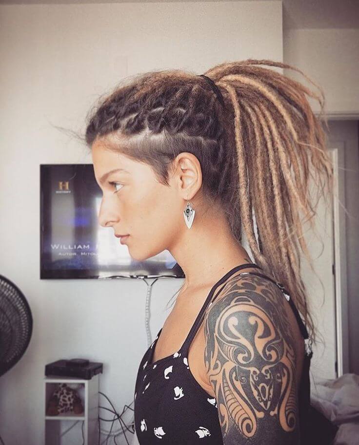 Mohawk with long Dreadlocks