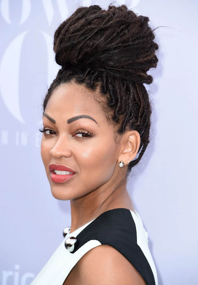 High Bun Loc Styles inspiration