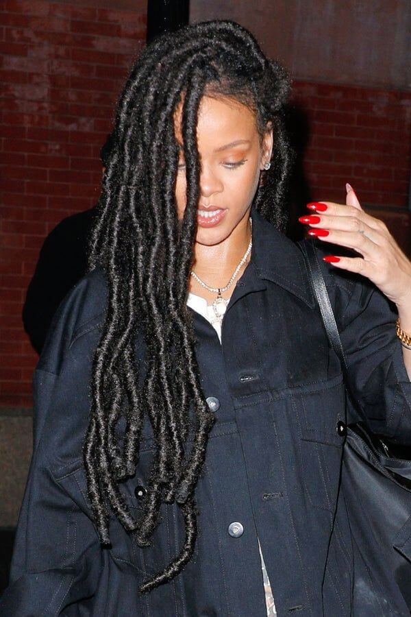 Rihanna Long Sisterloc Dreadloc Hairstyle for Women