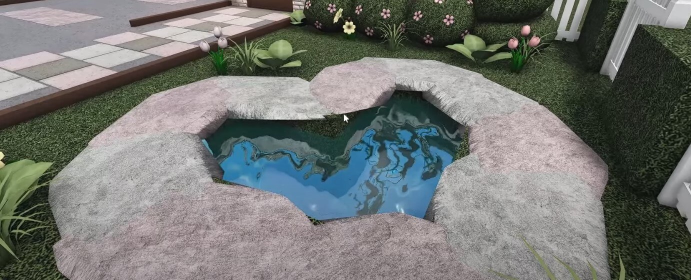 roblox house ideas cheap Pool Front yard