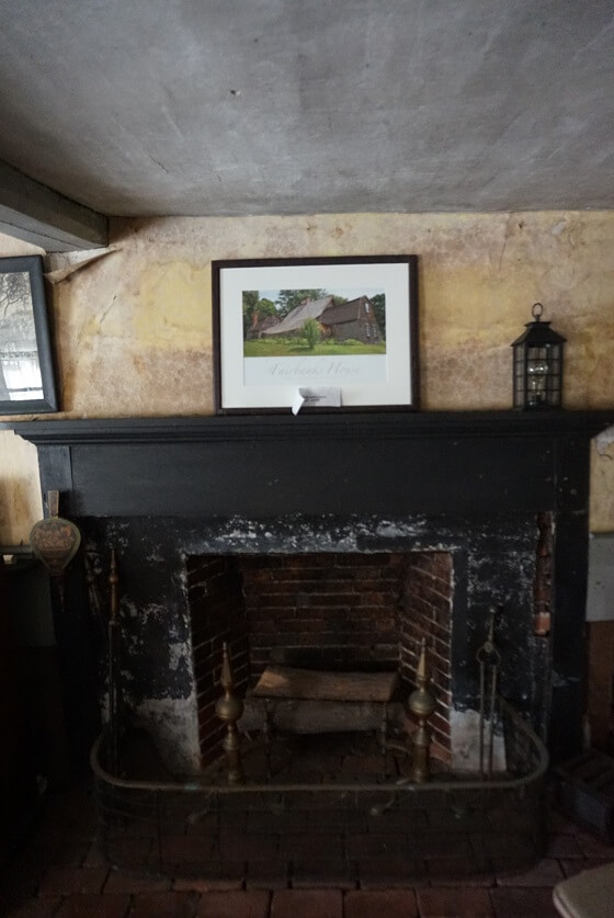 Black Brick Fireplace of Fairbanks The Oldest House in Usa