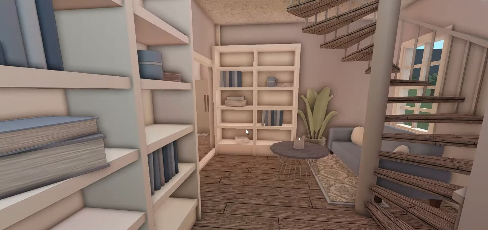 Cute interior with Rotating stairs