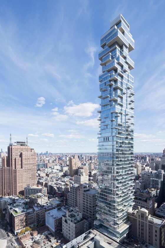 Jenga Tower the most unusual buildings in 56 Leonard Street New York city