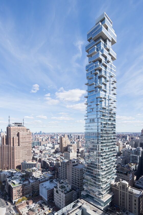 Jenga Tower the most unusual buildings in 56 Leonard Street New York city