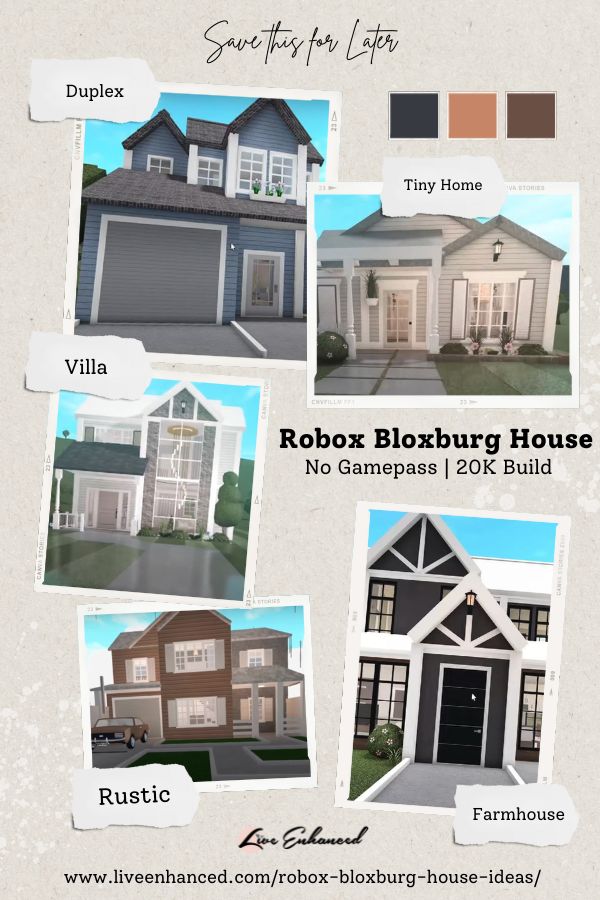 Infograph Robox Bloxburg House Ideas