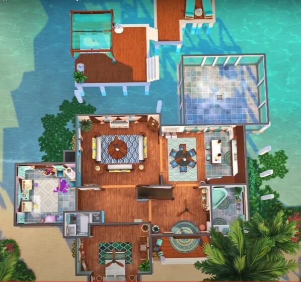 Pool House Mansion Layout