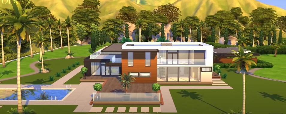 Sims 4 Modern Minimalistic Home