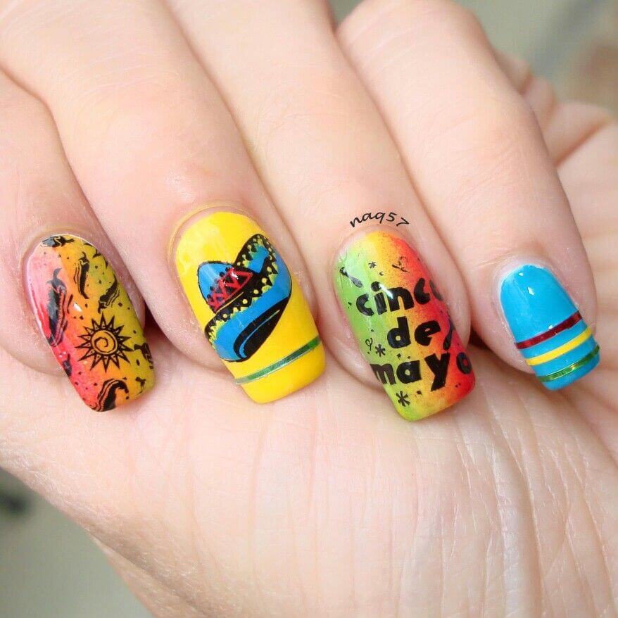 Cinco de mayo Nail ideas