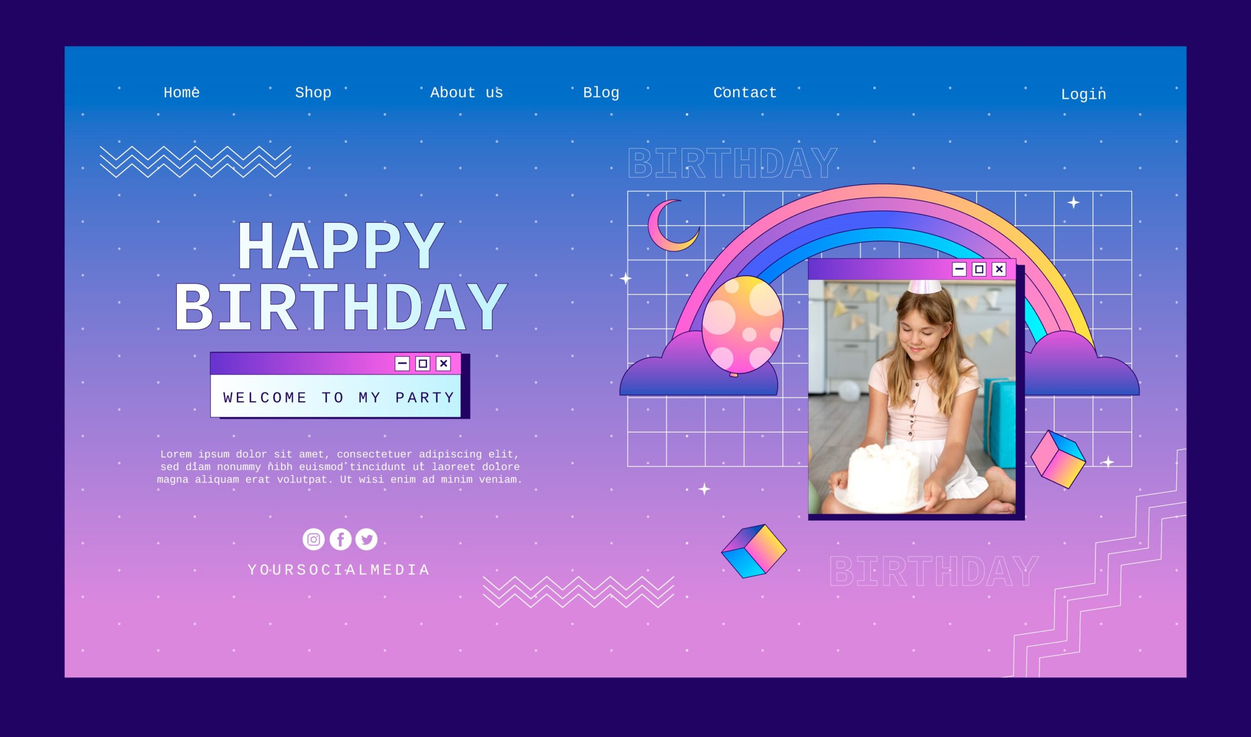 Digital Group Birthday Cards