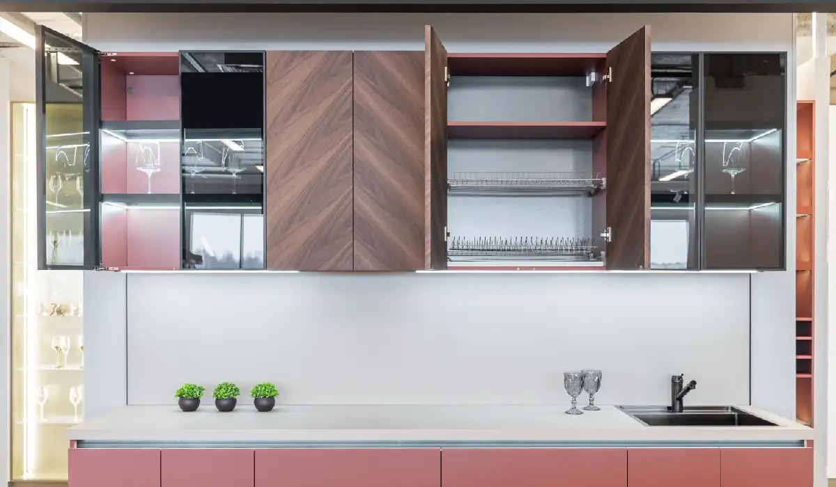 modern base cabinets with drawers for kitchen storage