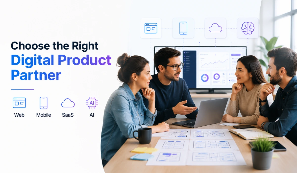How to choose a digital product partner for web, mobile, SaaS, and AI interface work
