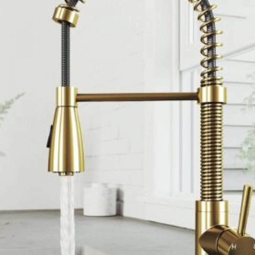 Brushed Gold Faucet