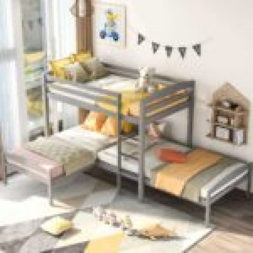 L-Shaped Bunk Beds