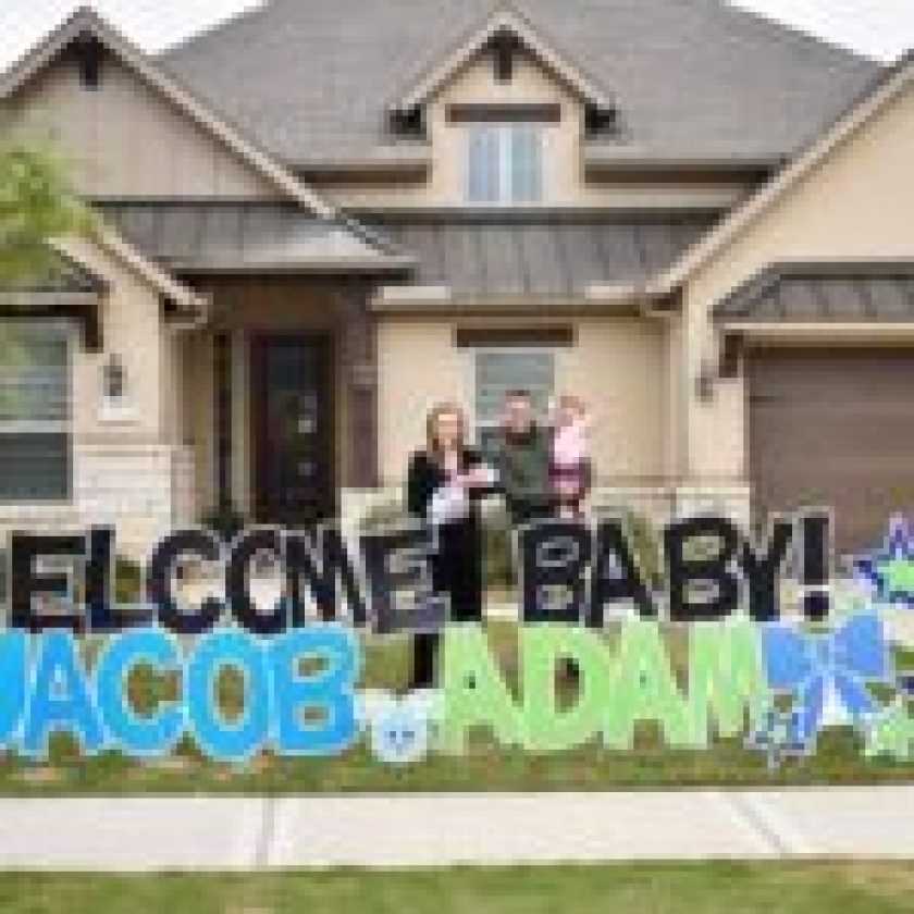 Welcome Baby Yard Signs