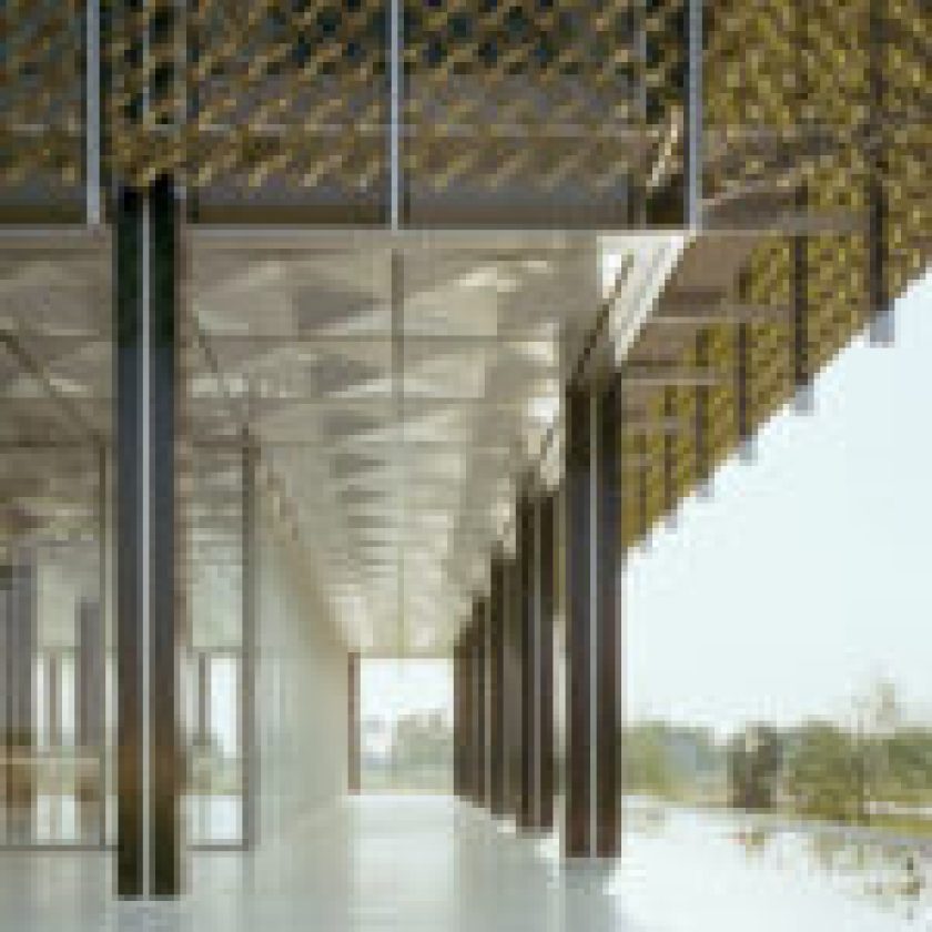wood look aluminum in architecture